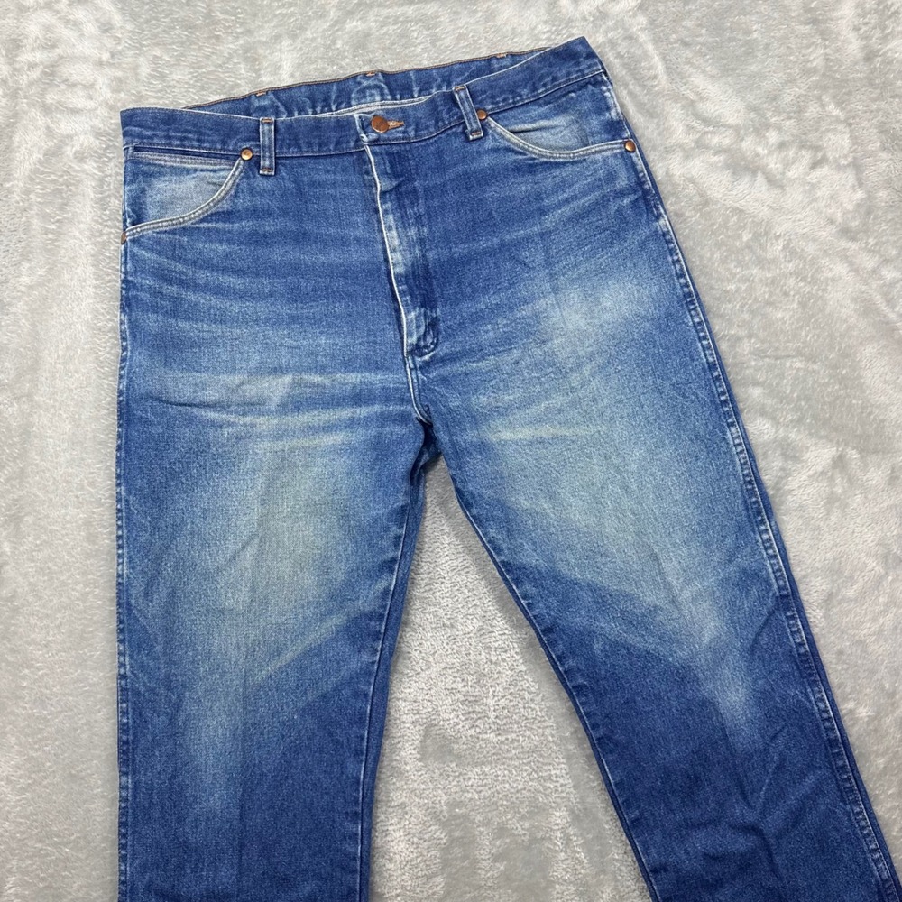Wrangler Cowboy Cut Jeans Mens 36x30 Blue 13MWZPW Straight Leg Denim